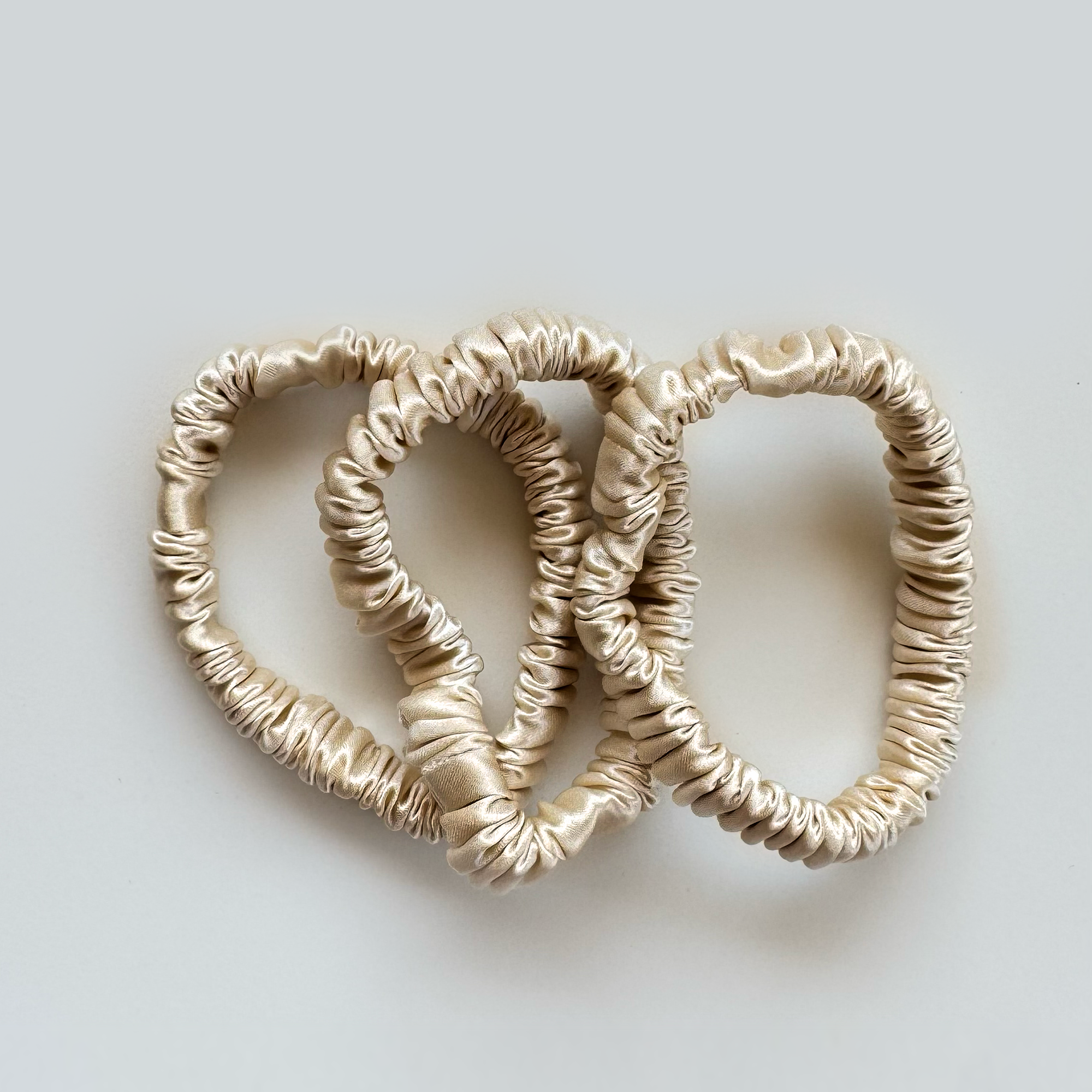 Set of 3 Hair Scrunchies • Classic Trio
