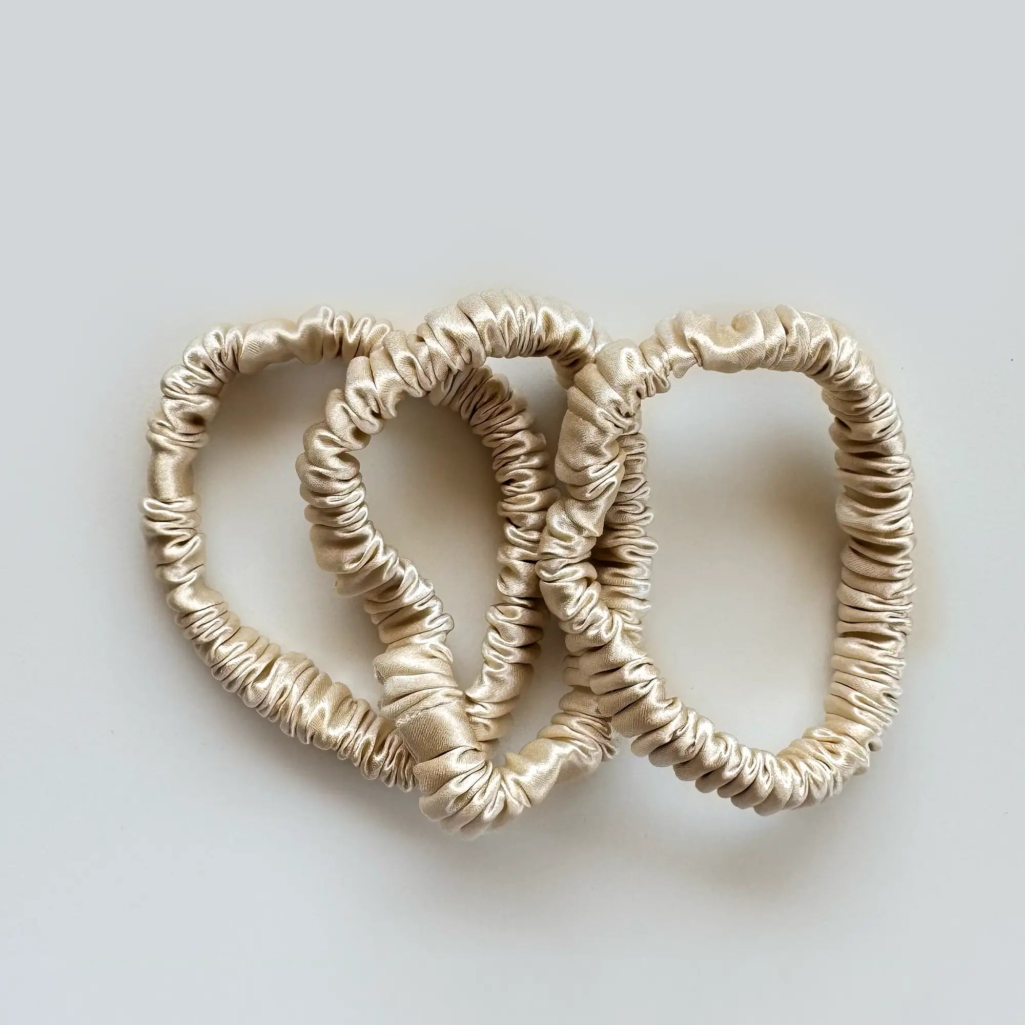 Set of 3 Hair Scrunchies • Classic Trio SilkSouq