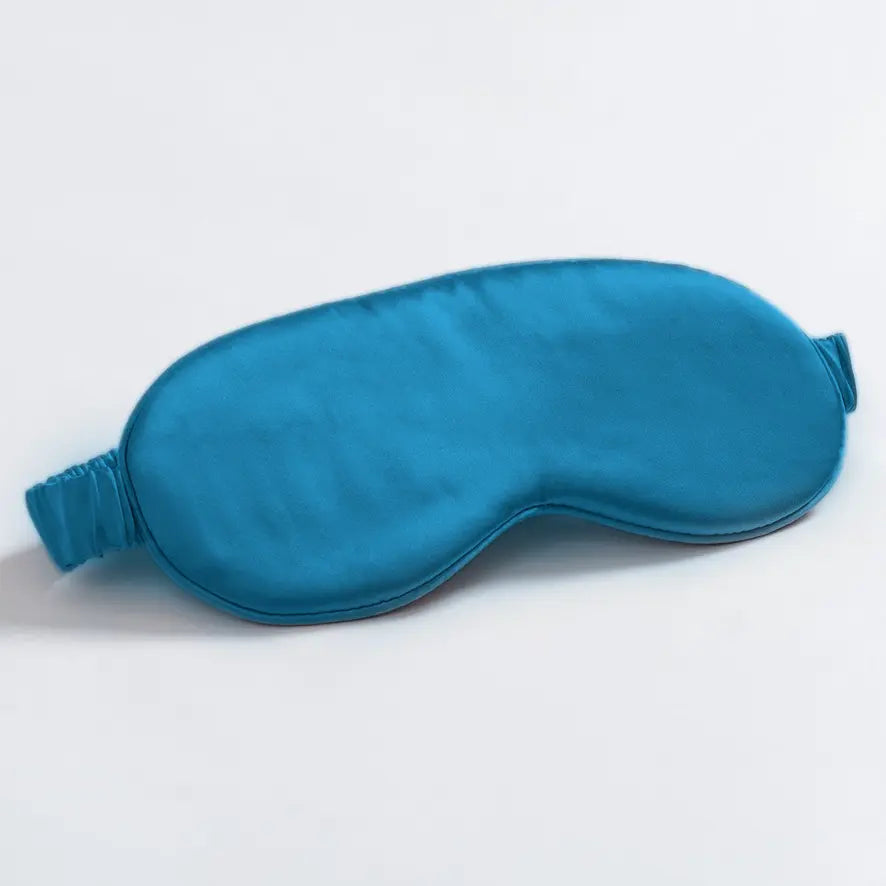 Silk Sleep Mask • Peacock Blue SilkSouq
