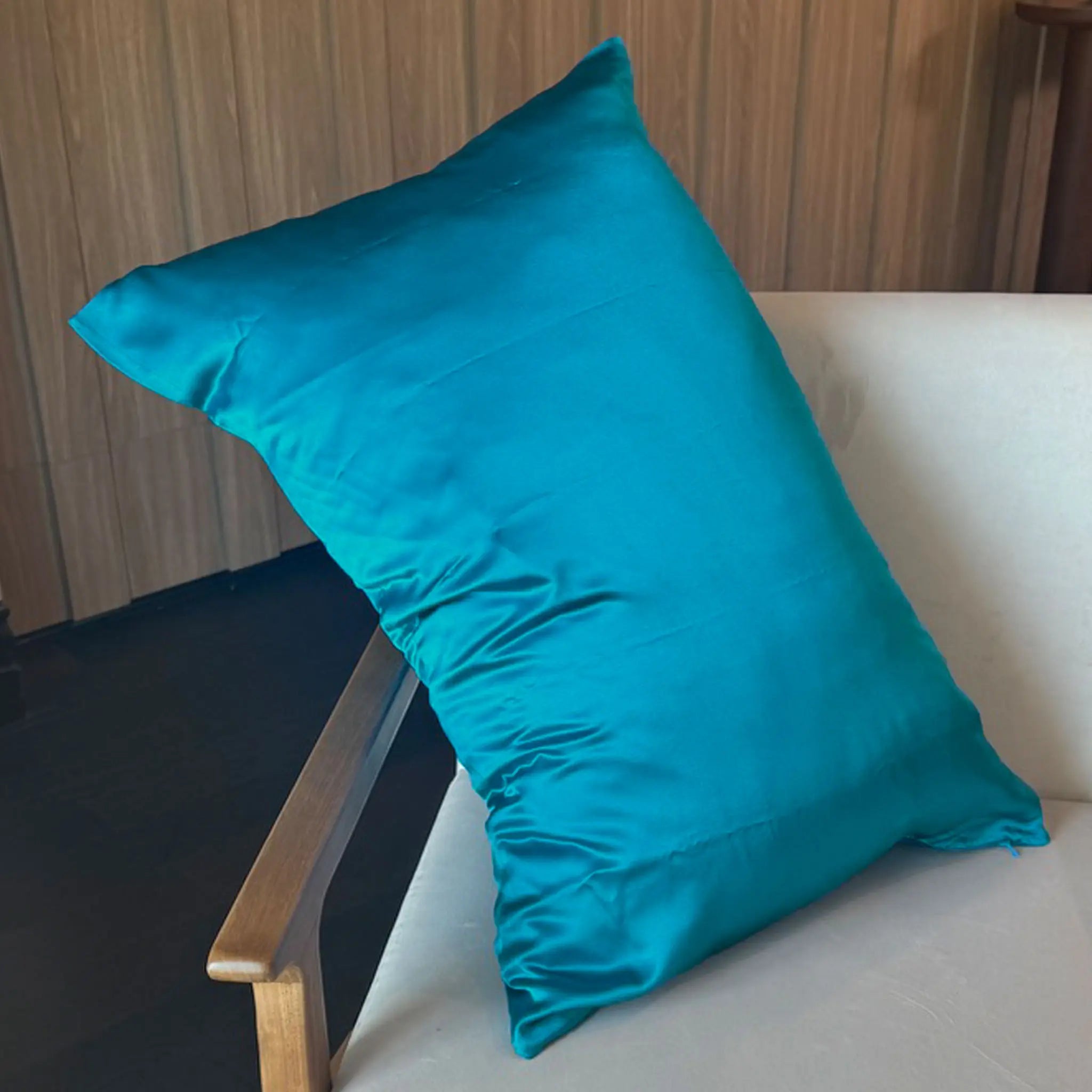 Silk Pillowcase • Peacock Blue SilkSouq