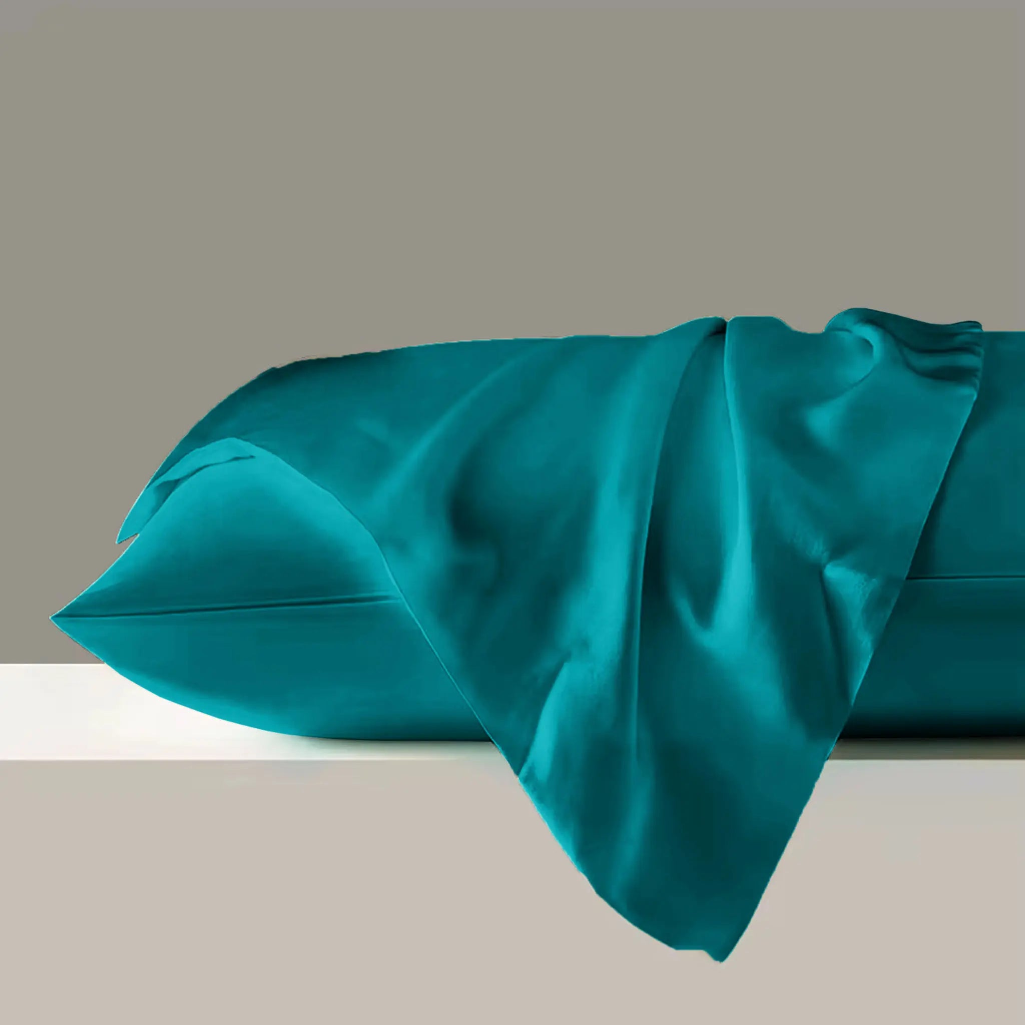 Silk Pillowcase • Peacock Blue SilkSouq