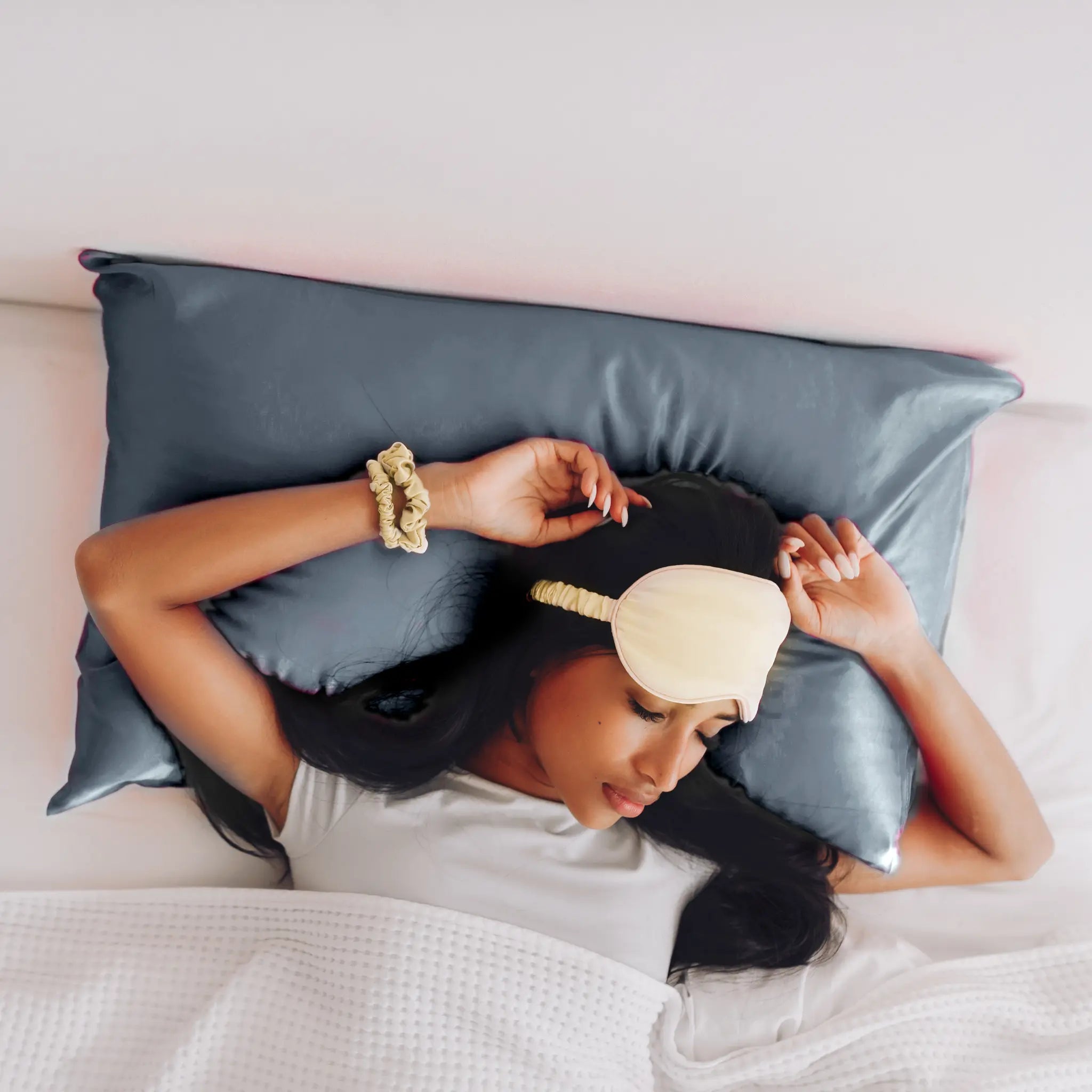 Silk Pillowcase • Slate Blue SilkSouq