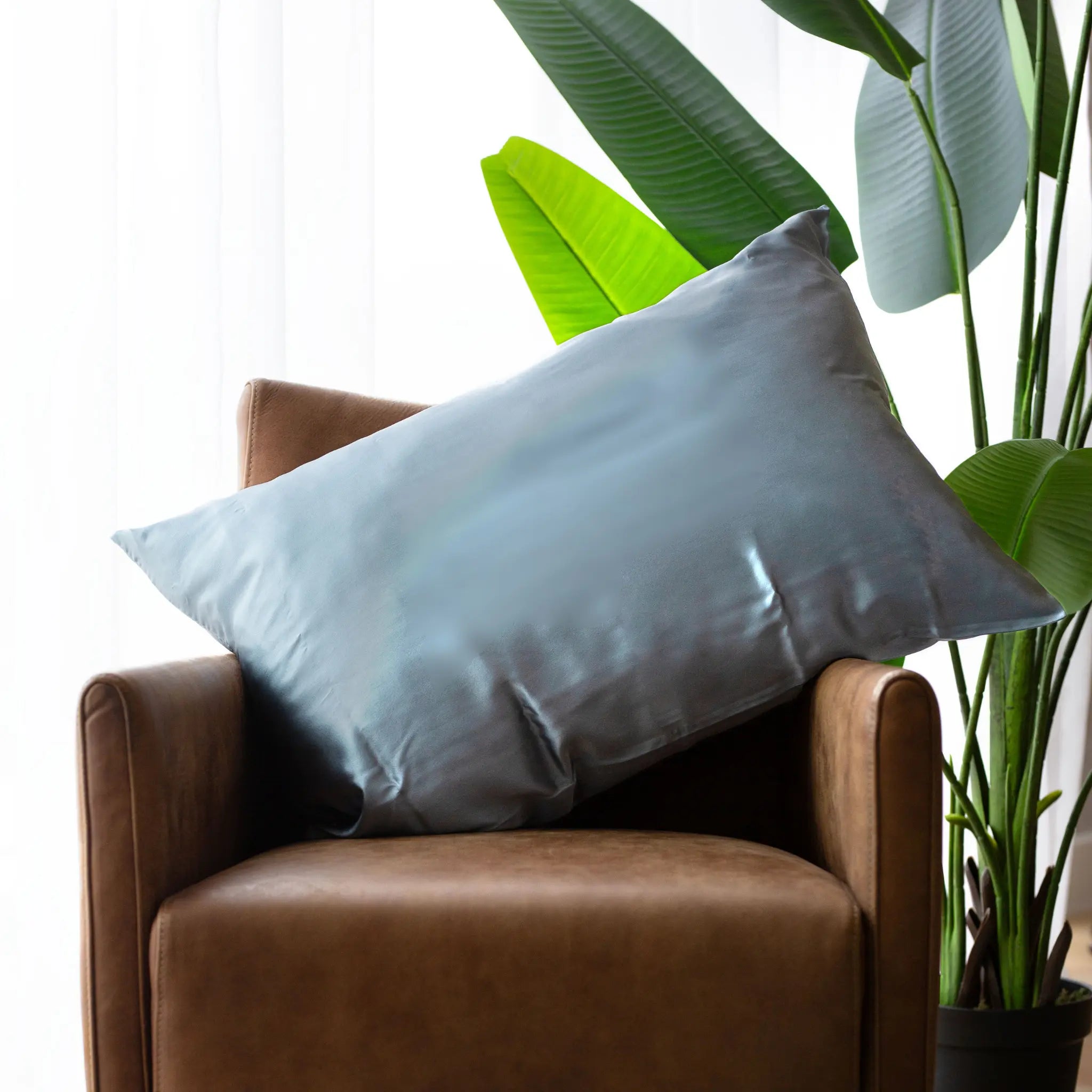 Silk Pillowcase • Slate Blue SilkSouq