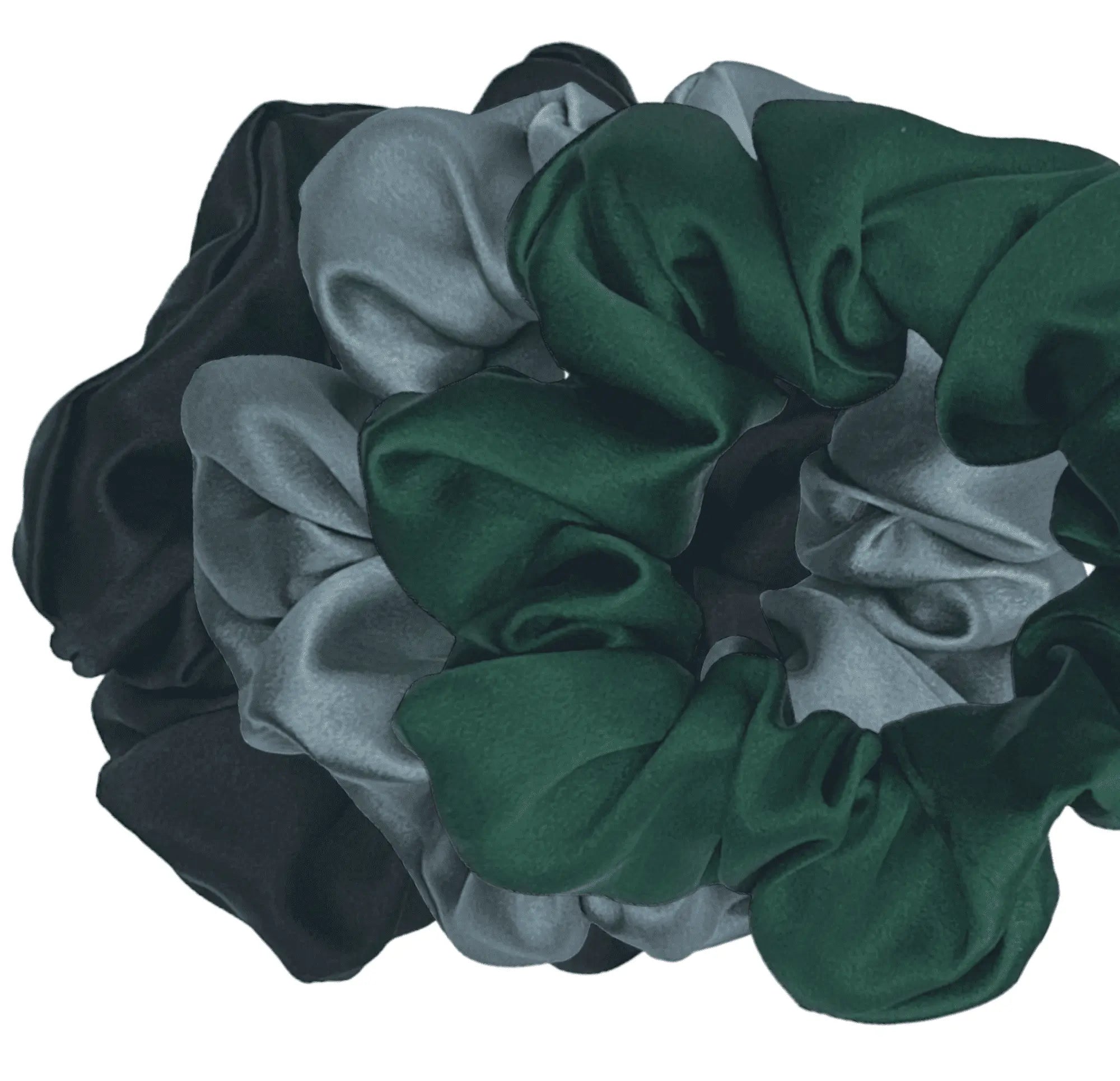Set of 3 Hair Scrunchies - Mystic Serenity Assortment - SilkSouq