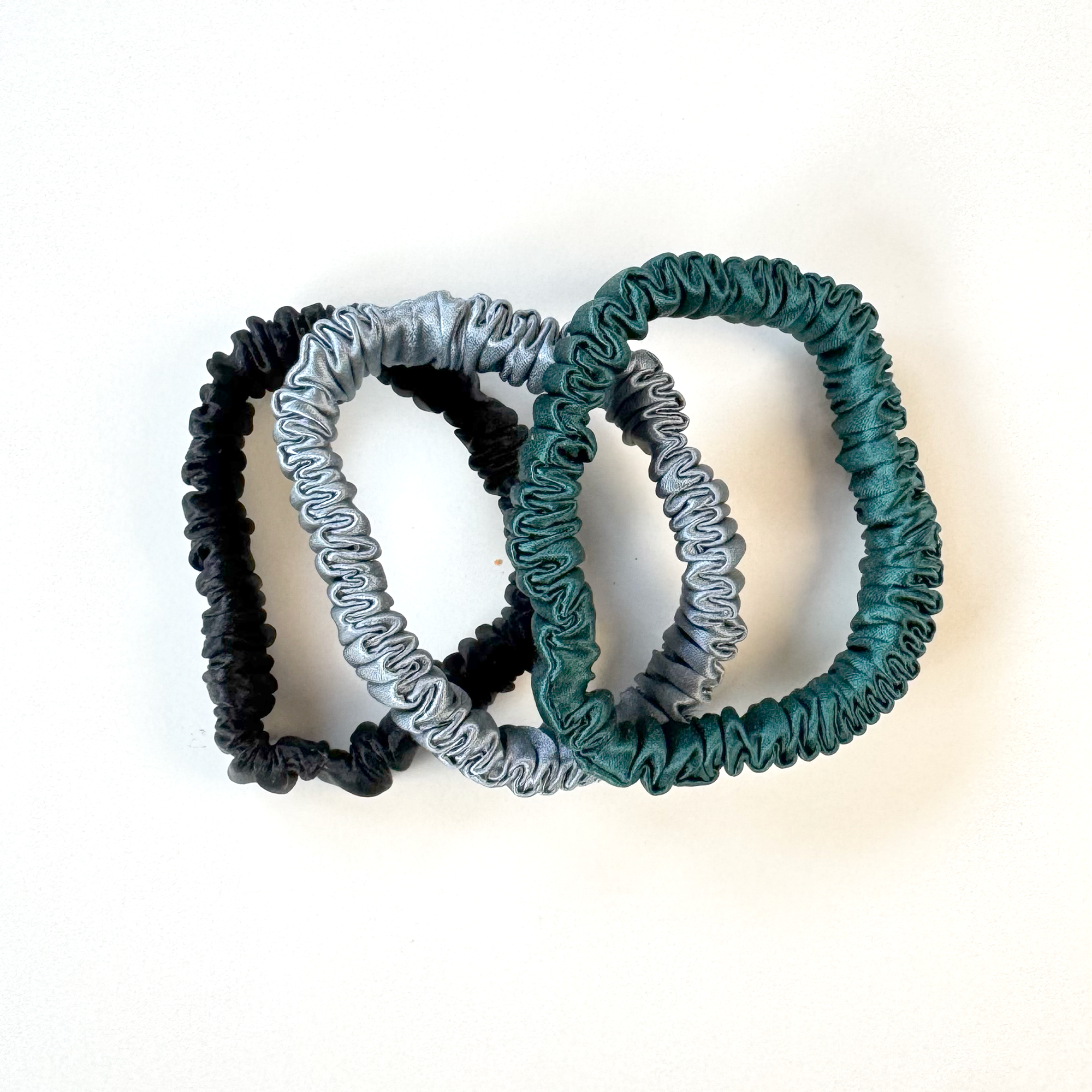 Set of 3 Hair Scrunchies • Mystic Serenity Assortment