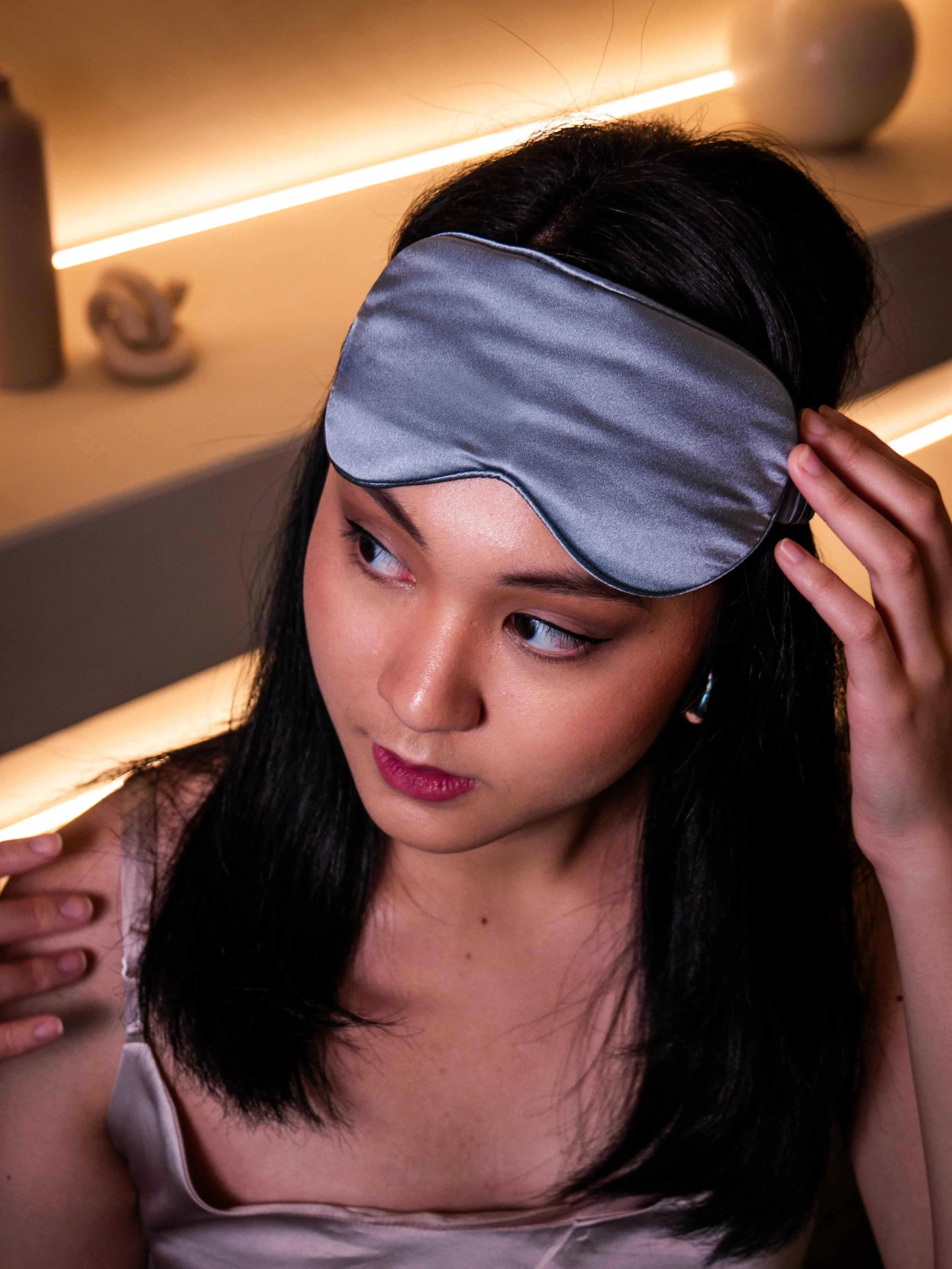 Ultimate Silk Sleep Set • Gray Blue SilkSouq