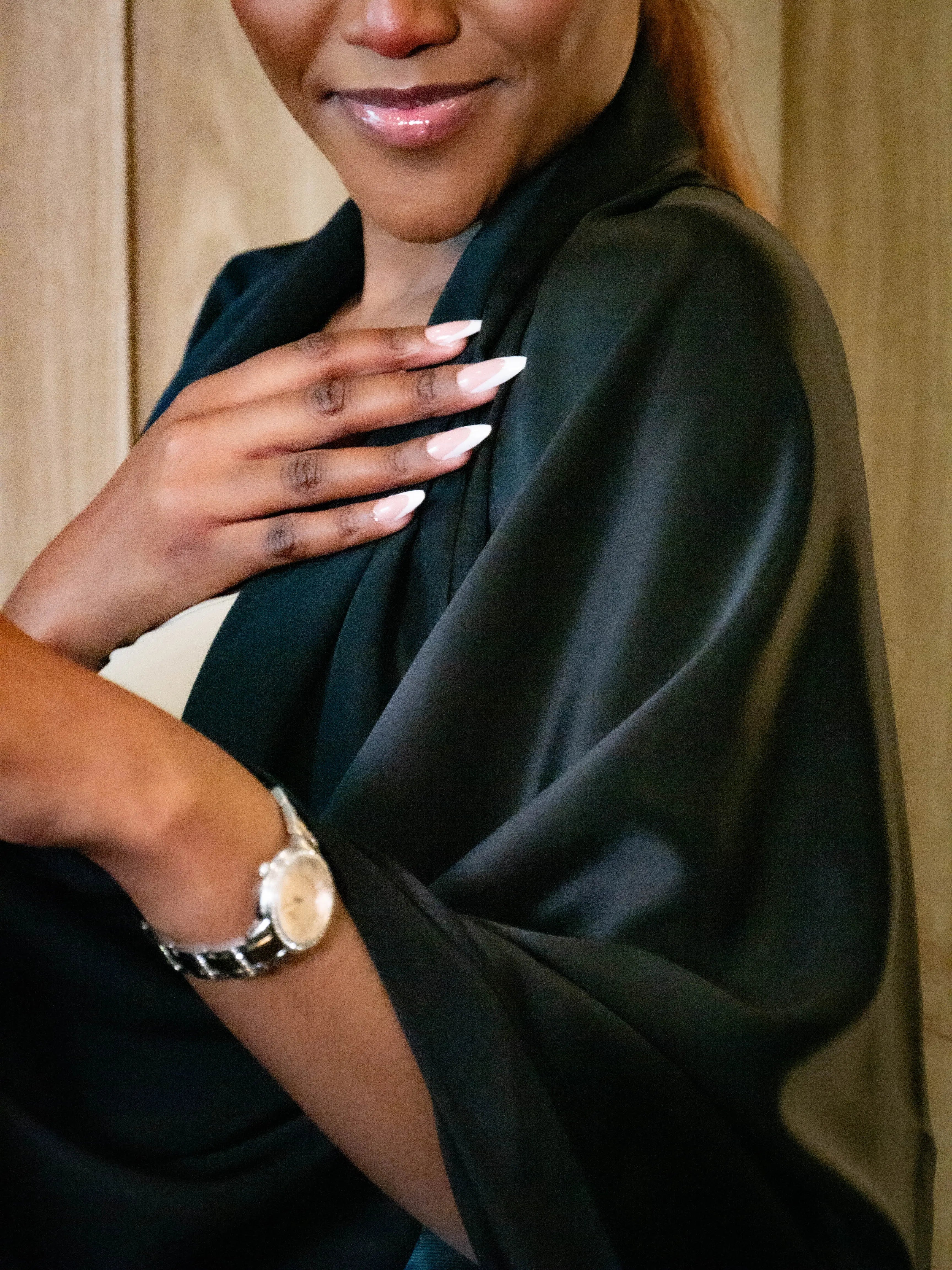 Square Silk Scarf • Black Beauty • 100 x 100.cm SilkSouq