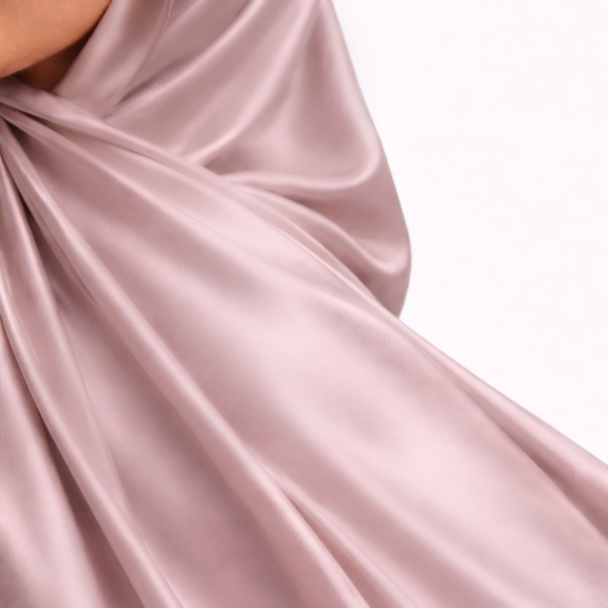 Pure Mulberry Silk Hijab & Shawl – Orchid Taupe