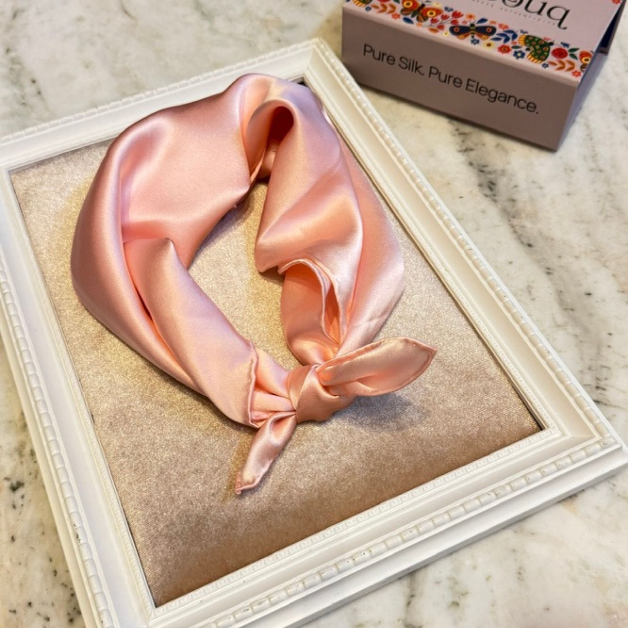 Pure Mulberry Silk Charmeuse Scarf 53 cm