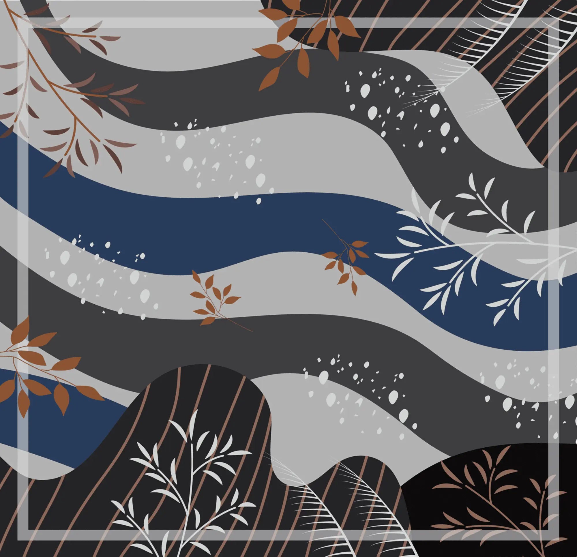 Classic Pure Mulberry Silk Scarf/Hijab for Modest Fashion 100*100CM