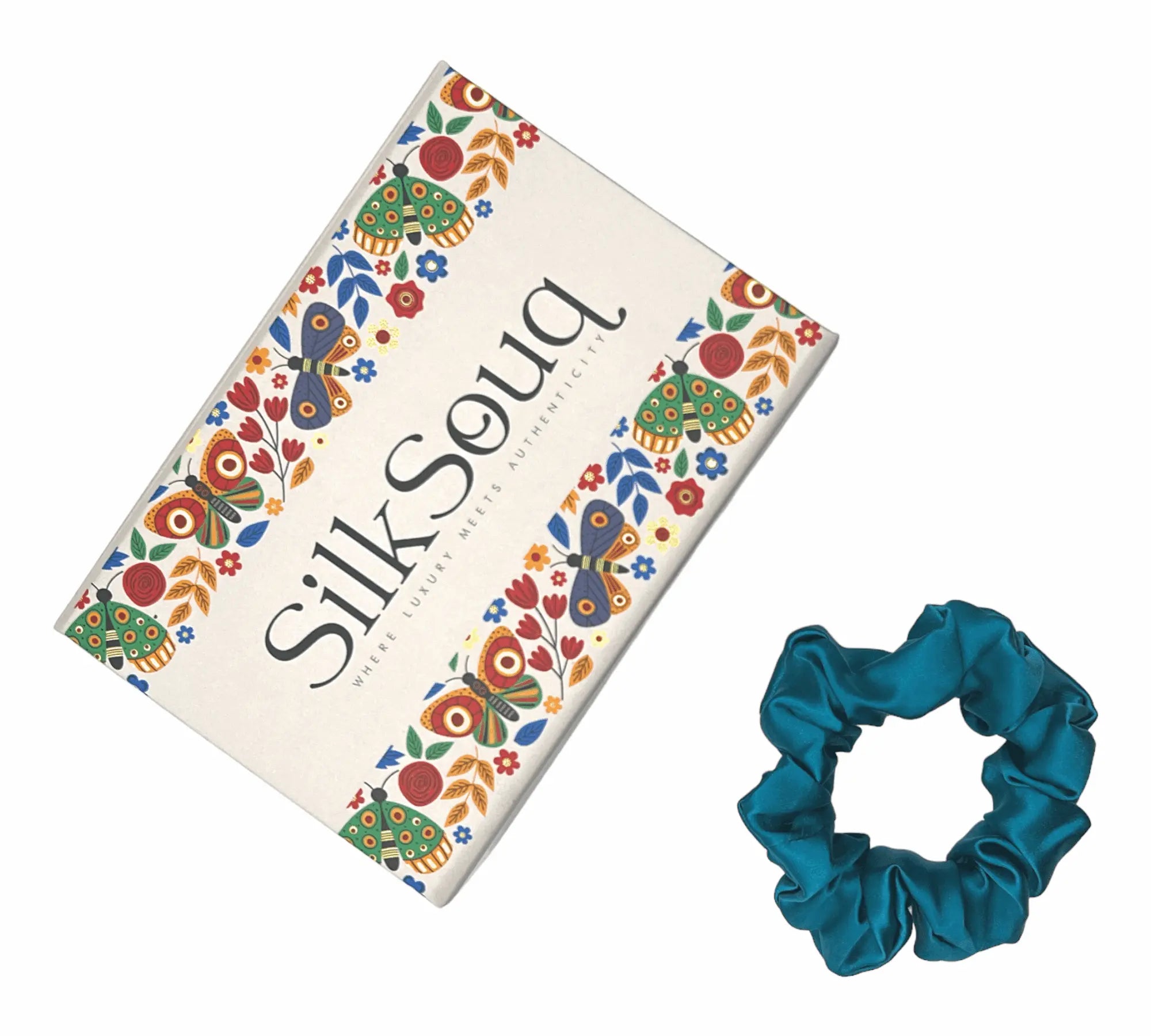 Pure Mulberry Silk Scrunchies From Silksouq & Silksouk, Also Known As Silk Souq In Uae