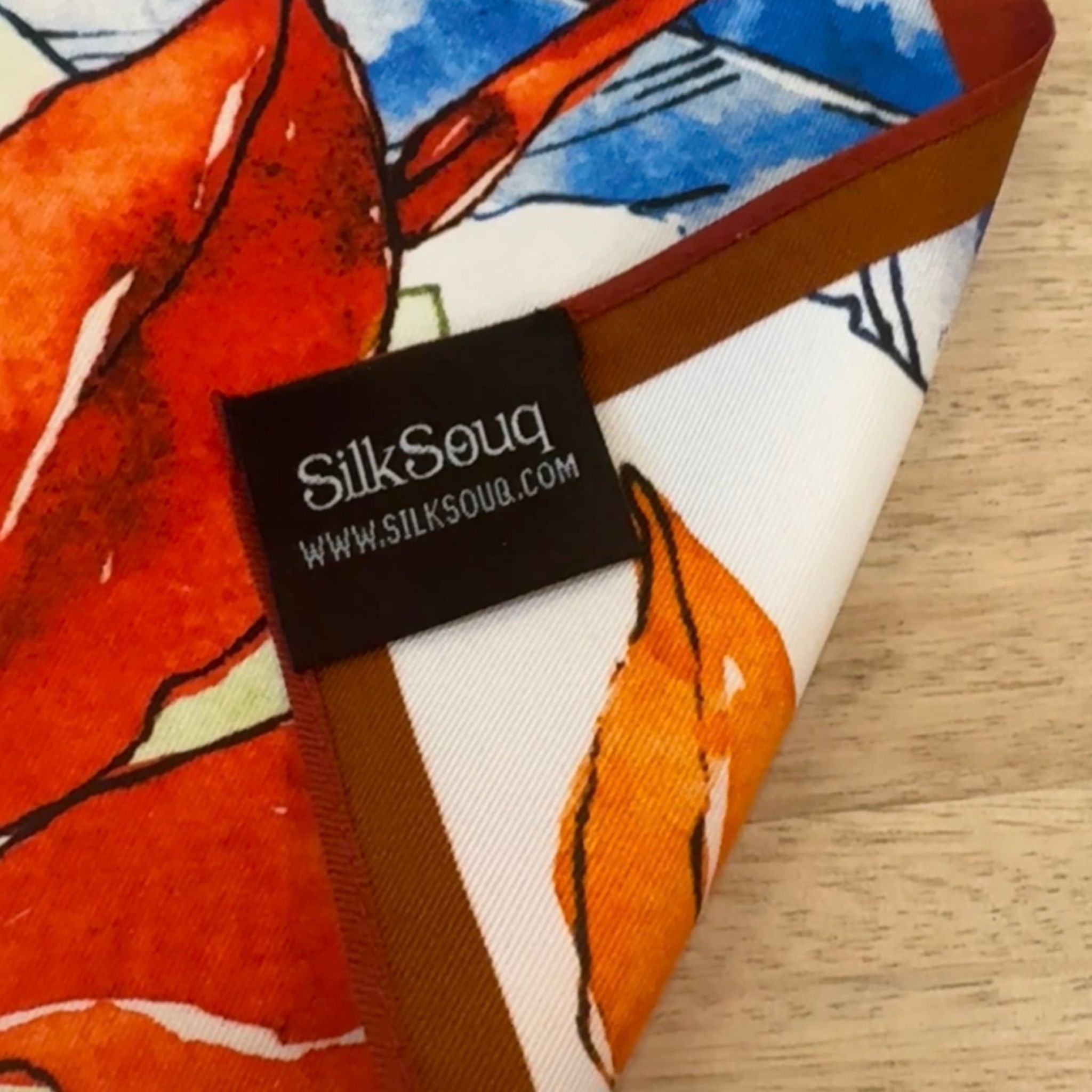 Pure Mulberry Silk Twill Scarf 55 cm – Petal and Plume