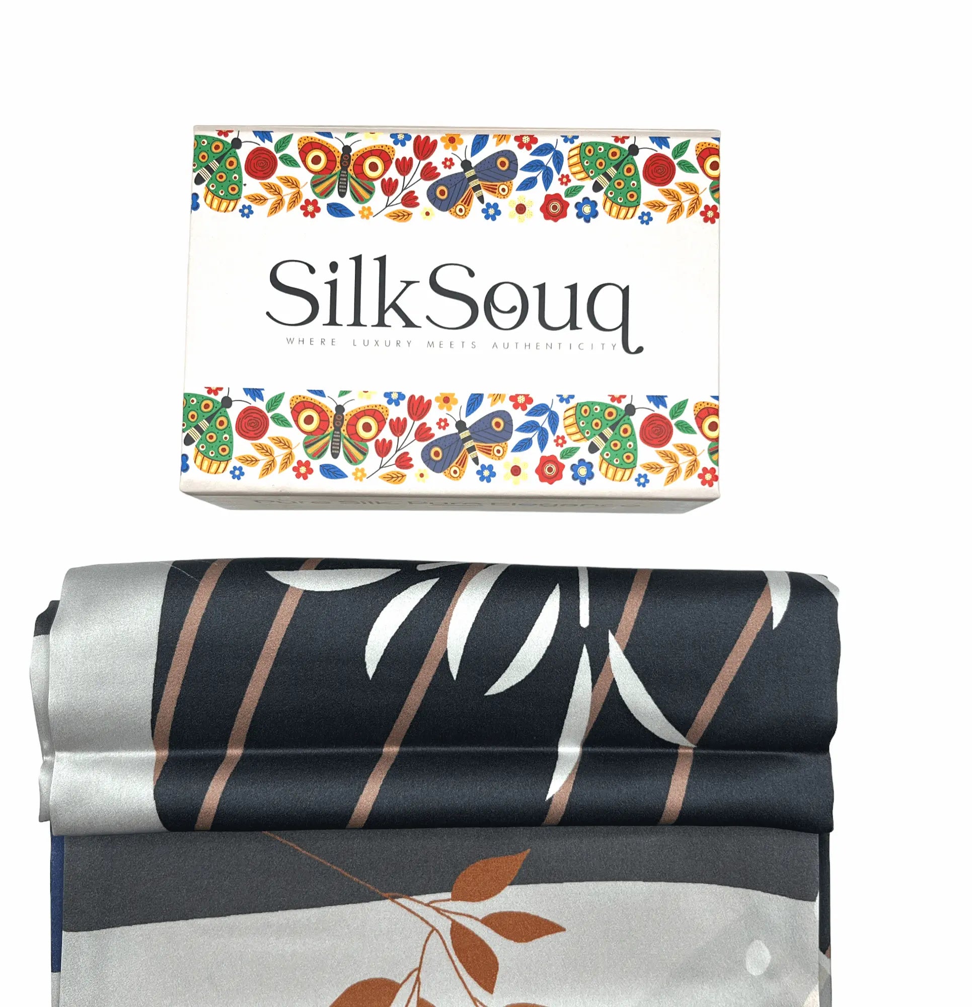 Classic Pure Mulberry Silk Scarf/Hijab for Modest Fashion 100*100CM