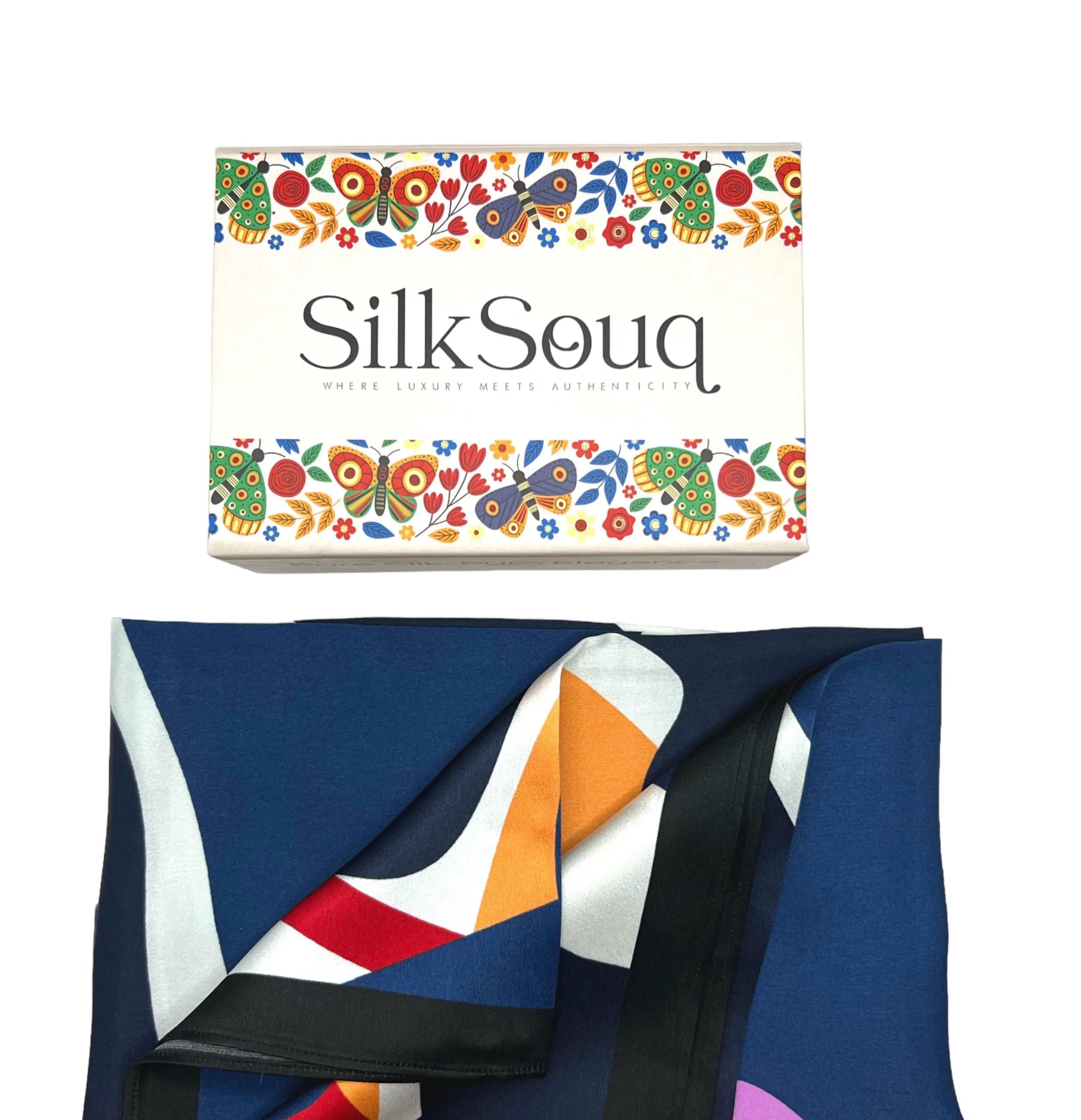 Hot Selling Pure Mulberry Silk Scarf/Hijab 100*100CM