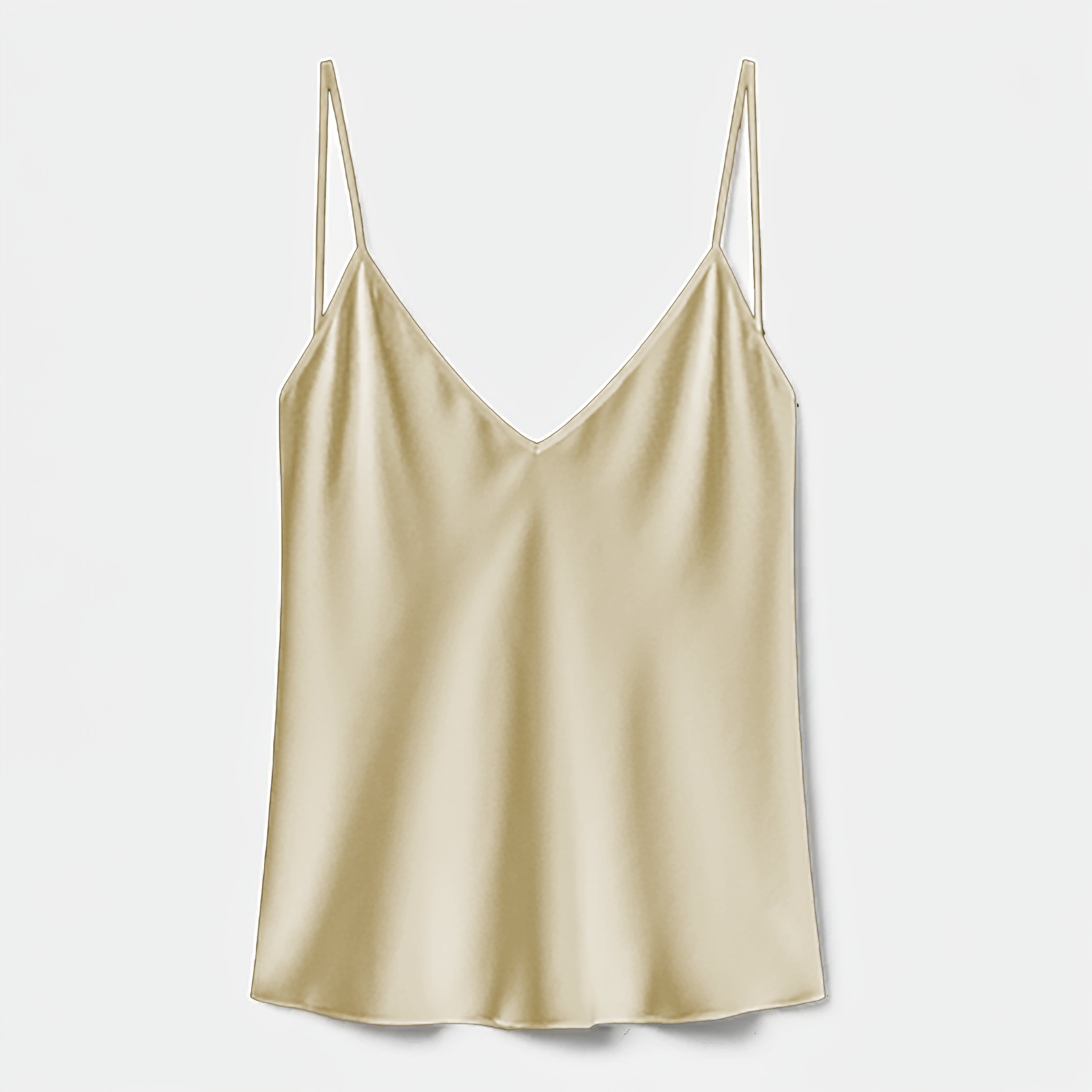 Silk Camisole • V-Neck • Champagne