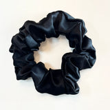Silk Hair Scrunchie • Black Beauty