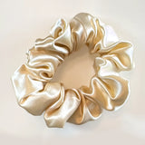 Champagne 100% Pure Silk Hair Scrunchie