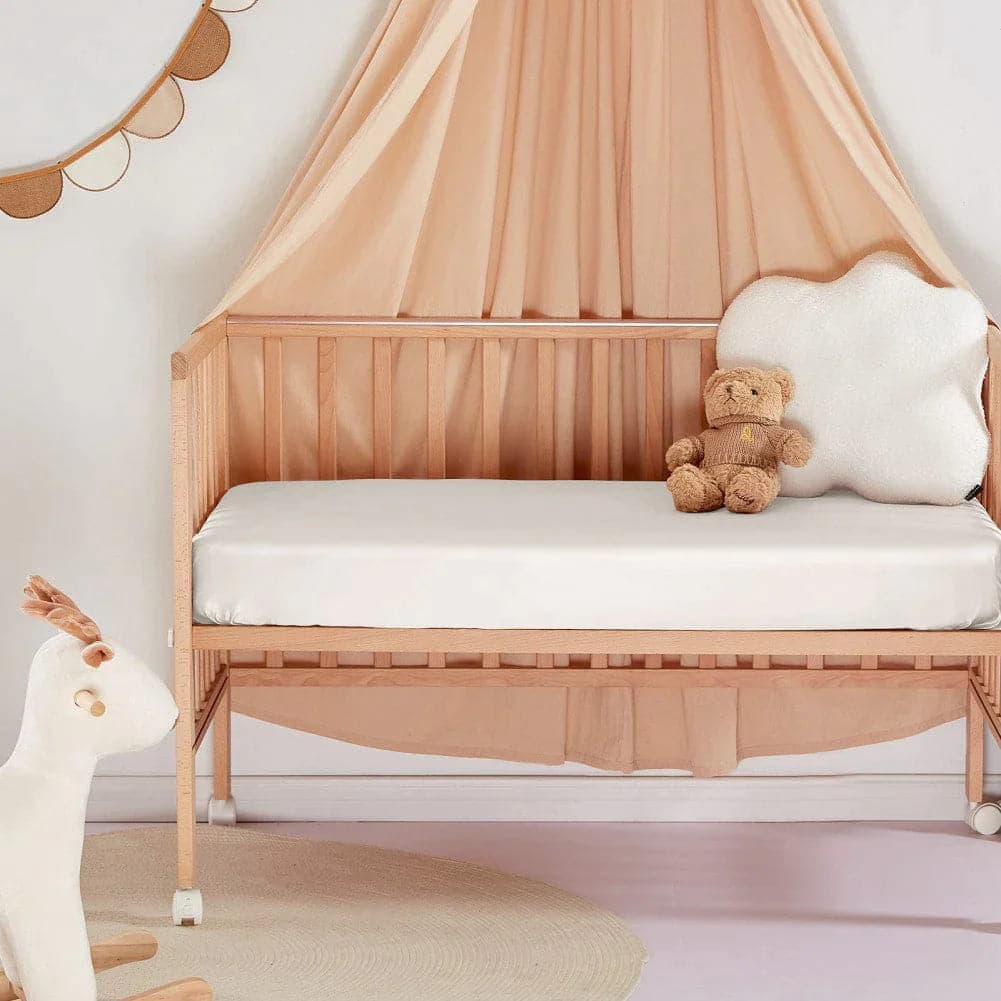 Silk Baby Gift Set Softest Crib Sheets and Hand Gloves