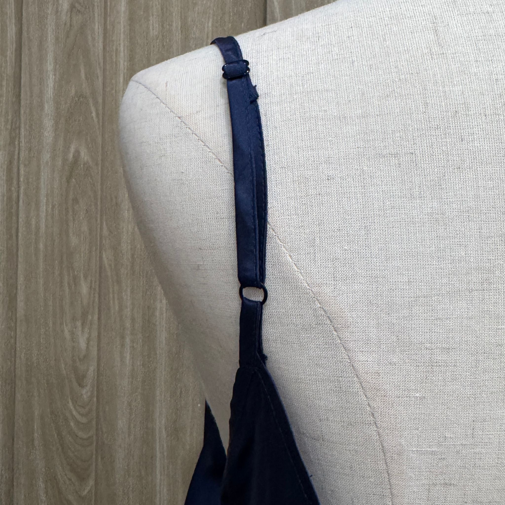 Mulberry Silk V-Neck Camisole Top in Midnight Blue - SilkSouq