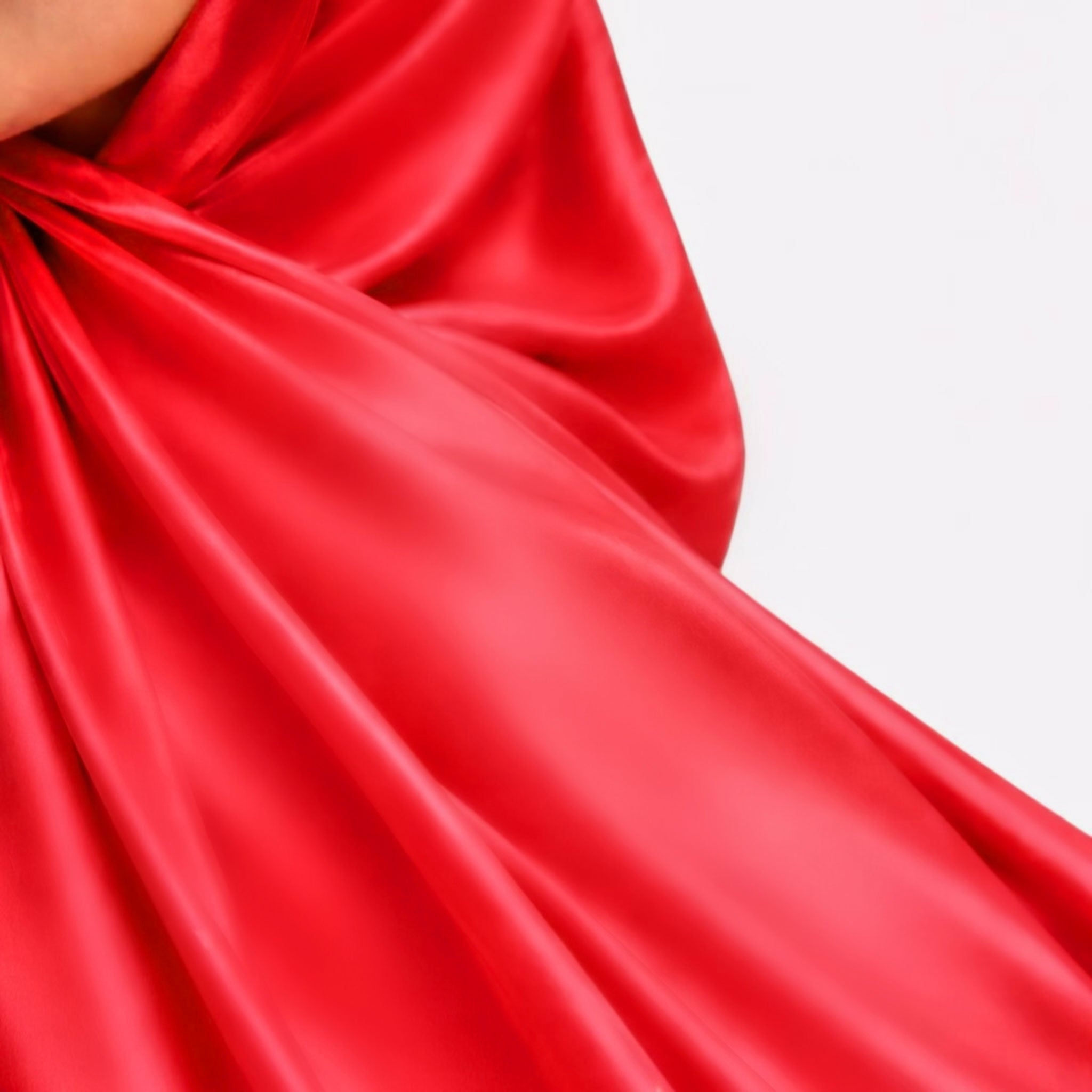 Pure Mulberry Silk Hijab & Shawl – Scarlet Red