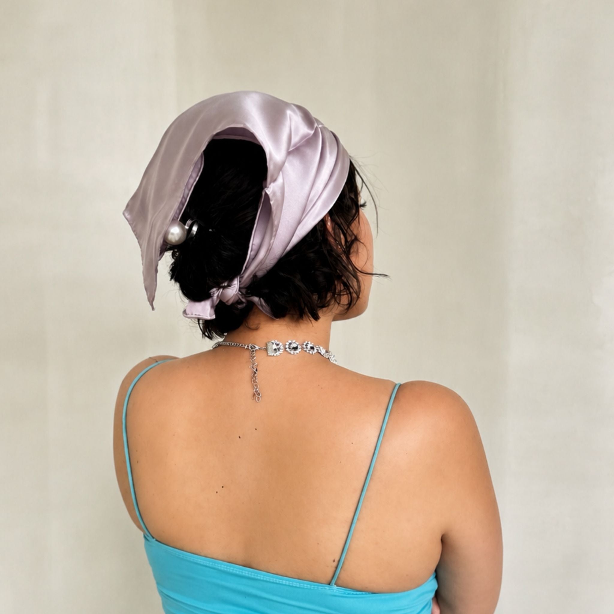 Pure Mulberry Silk Charmeuse Scarf 53 cm