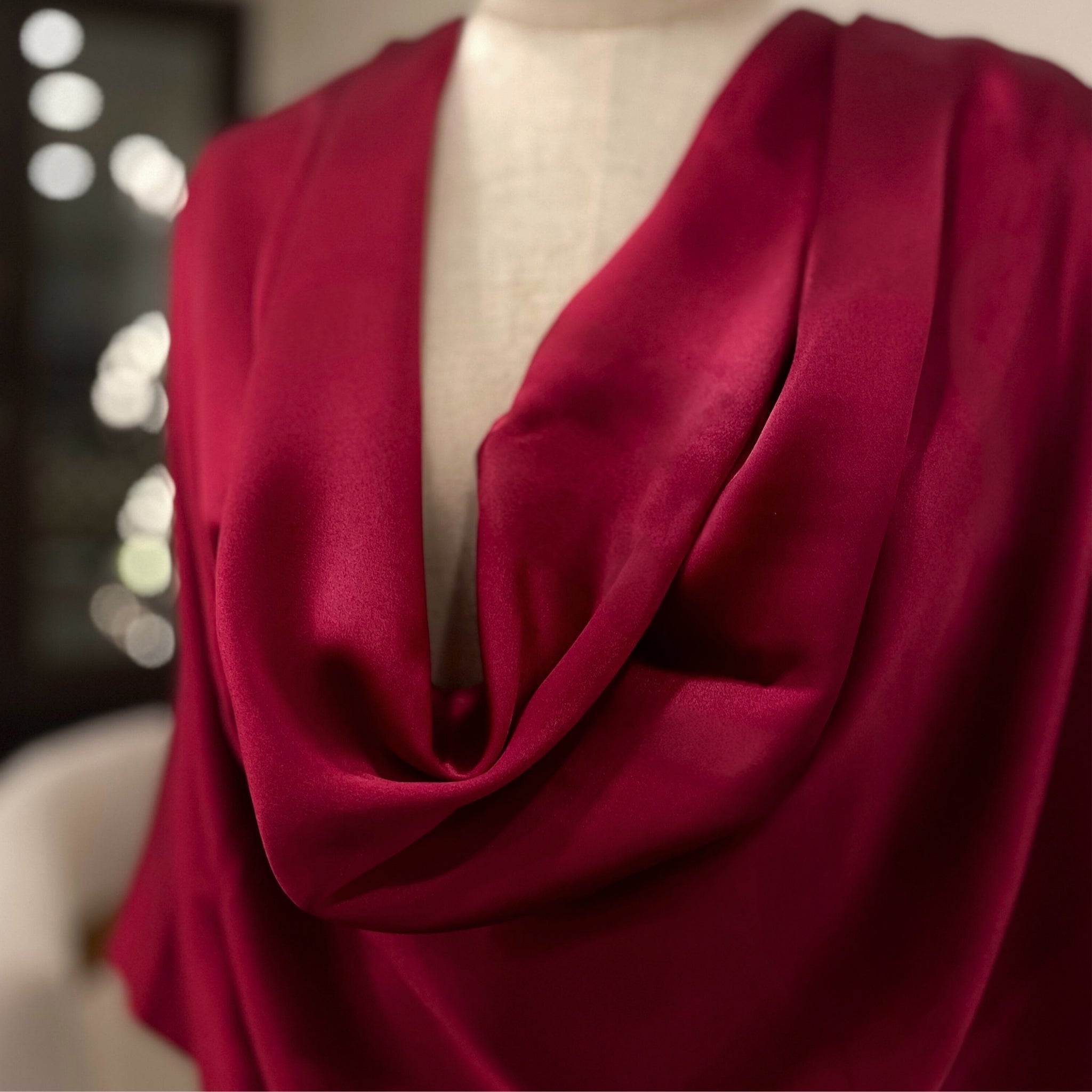 Pure Mulberry Silk Hijab & Shawl – Wine Red
