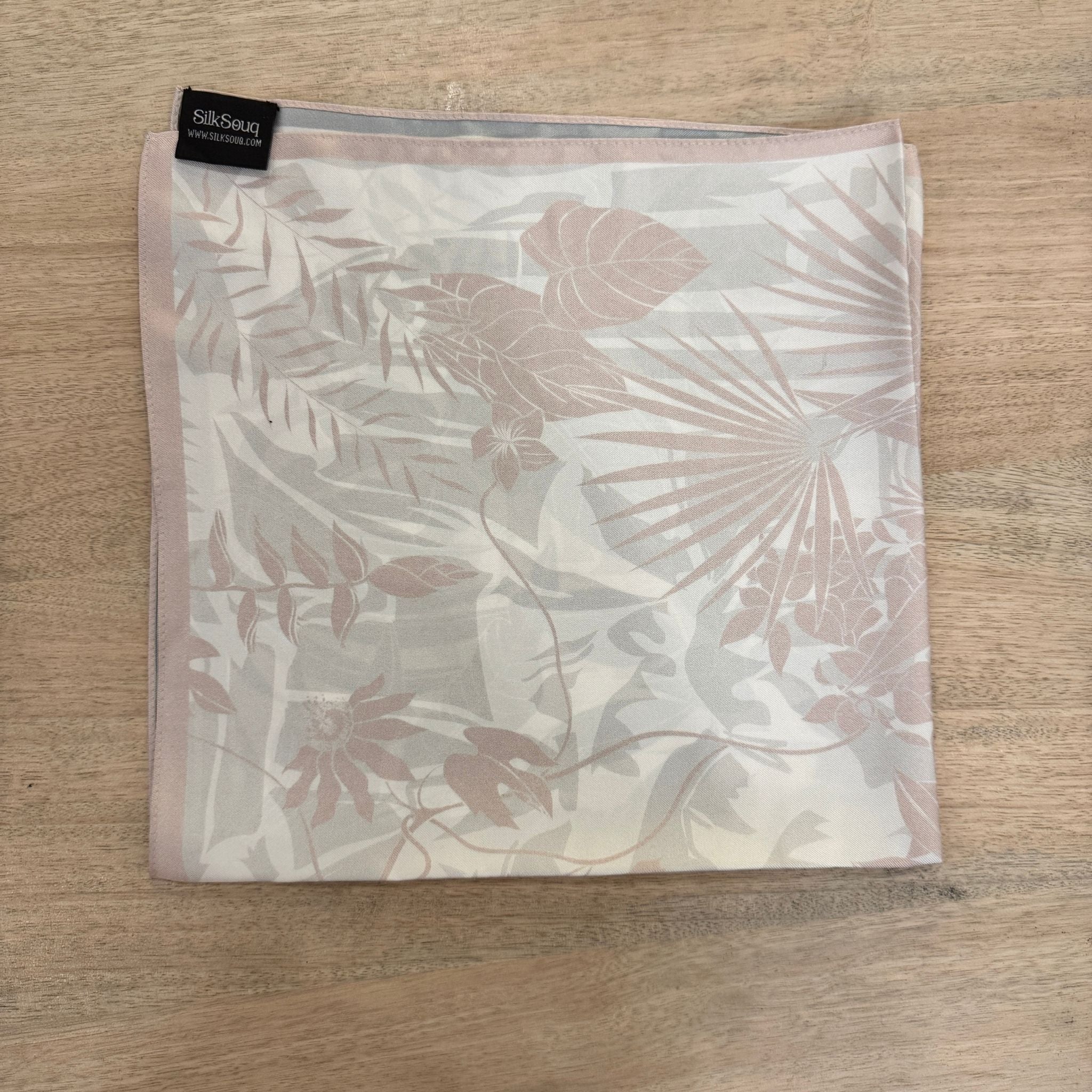 Pure Mulberry Silk Twill Scarf 55 cm – Dawn to Dusk